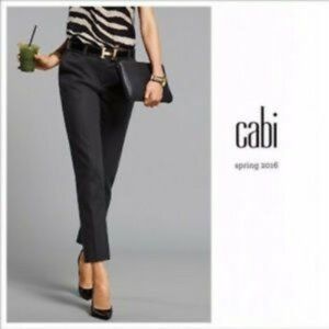 CAbi #5078 Women's Black Go-To Trouser size 4 (z6)